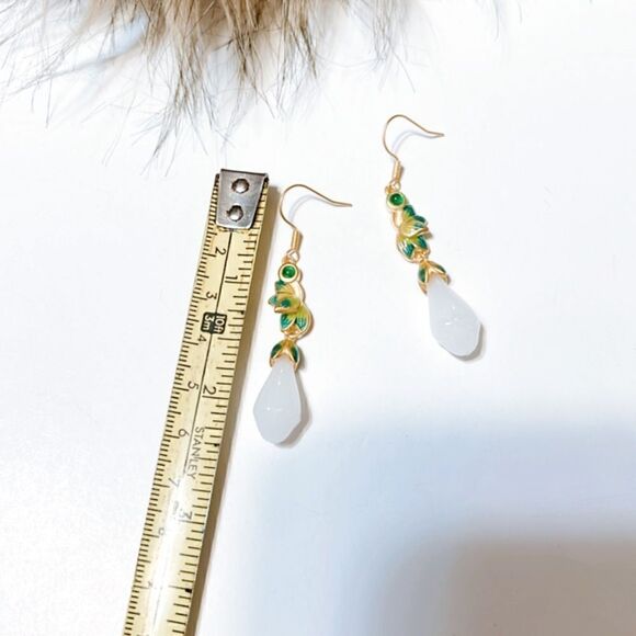 Crystal drop earrings N3 - Picture 6 of 7